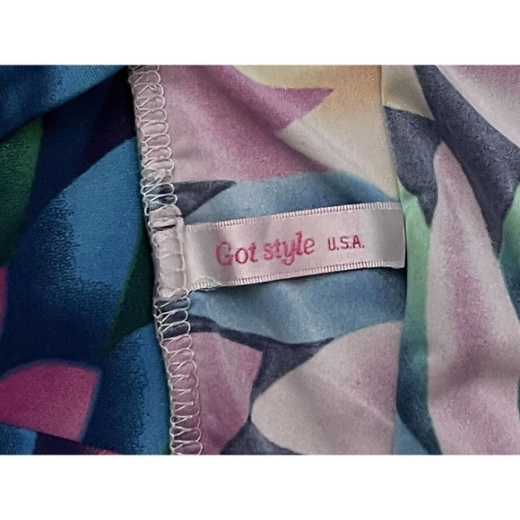 Got Style USA Women’s Maxi Skirt Strips Multicolor Stretch No Size Tag See Pics - Picture 5 of 5